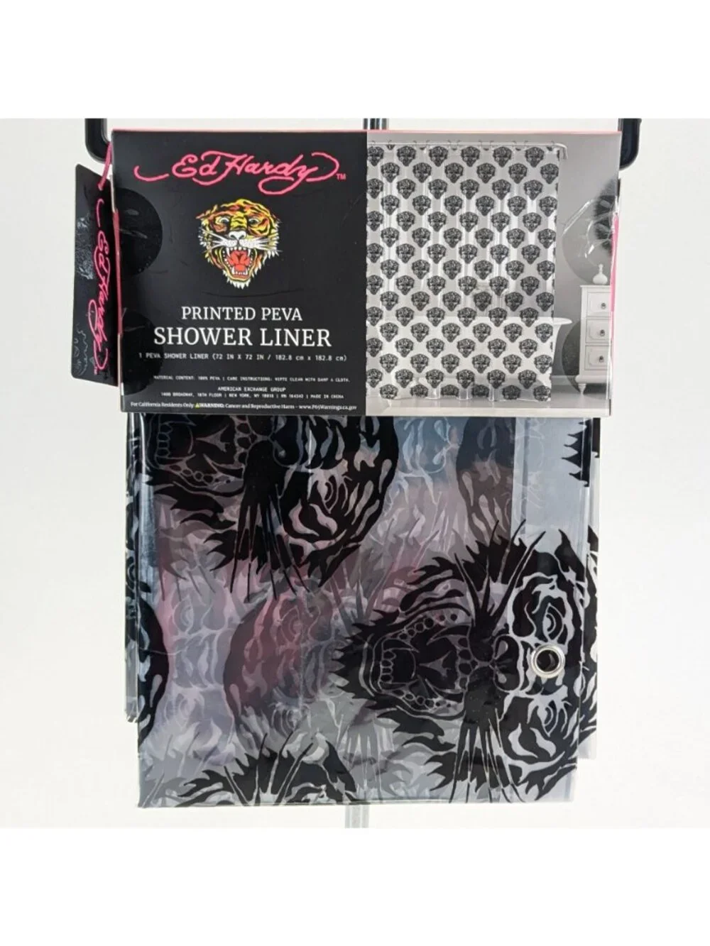 Ed Hardy Printed Shower Liner 72 x 72 